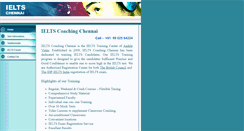 Desktop Screenshot of ieltscoachingchennai.com
